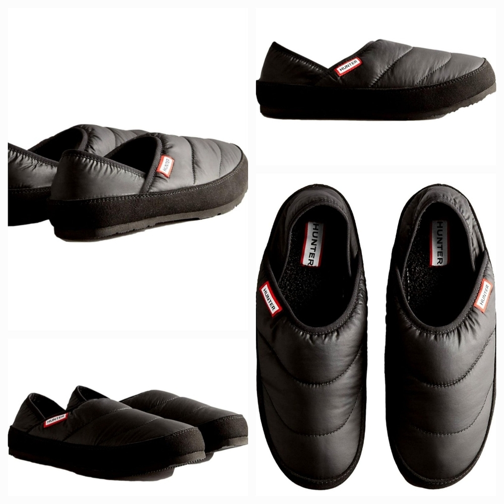 Women's Hunter boots puffer slides
